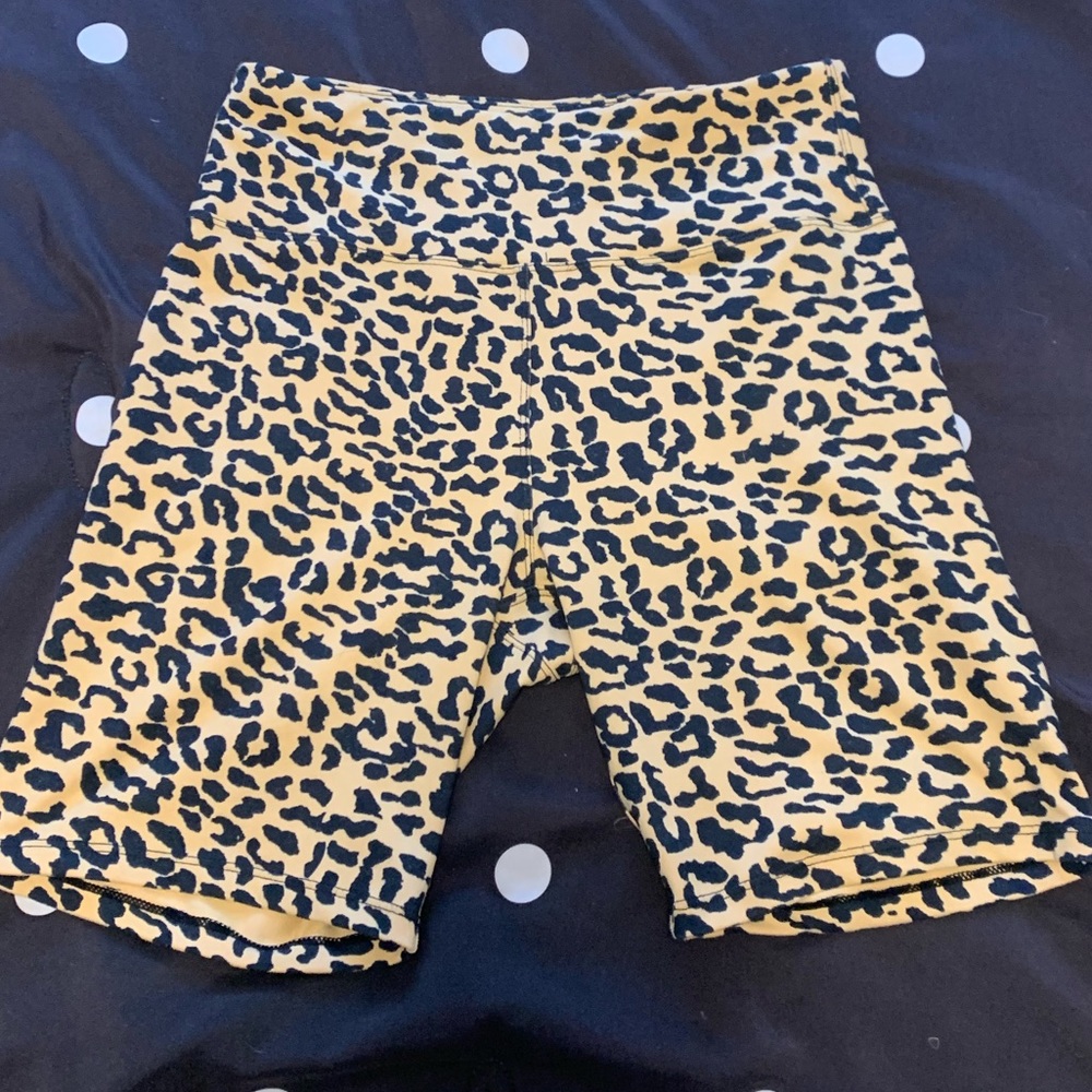 Cheetah Print Biker Shorts